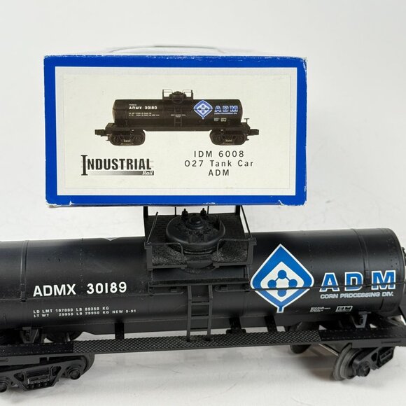 Industrial Rail ADM Tank Car ADMX 30189 O Gauge Corn Processing Model Train - Picture 12 of 13
